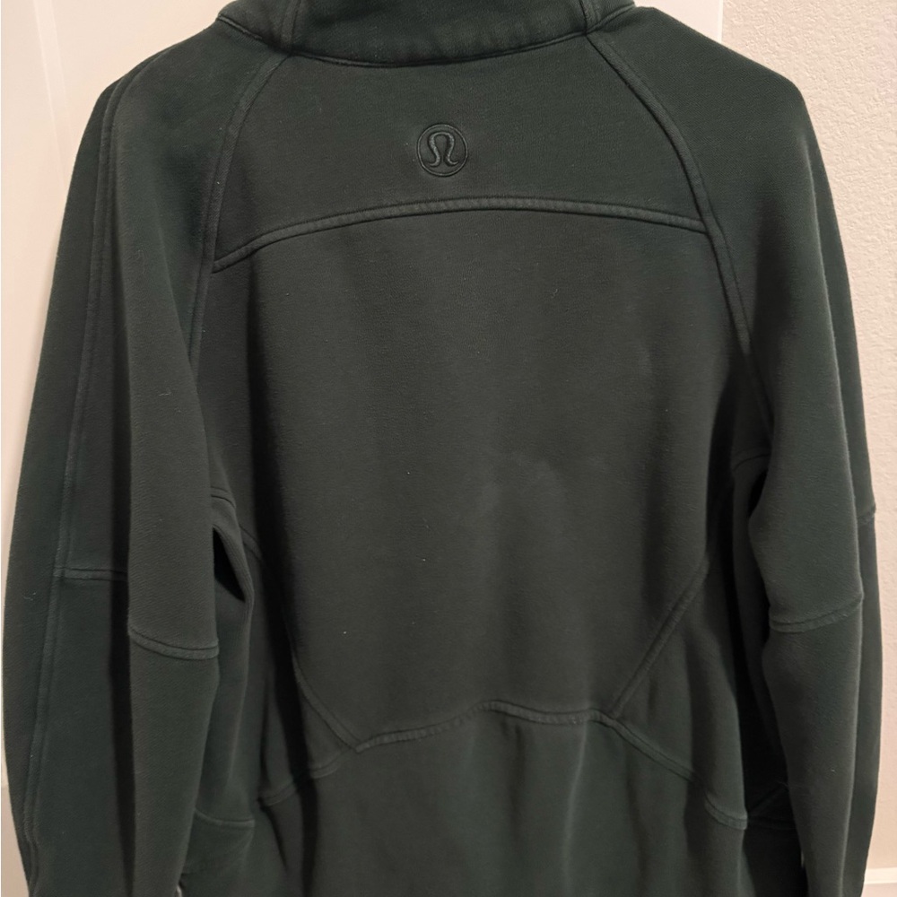 Lululemon Scuba Oversized Funnel-Neck Half Zip *Long Legacy Green M/L - Picture 5 of 6